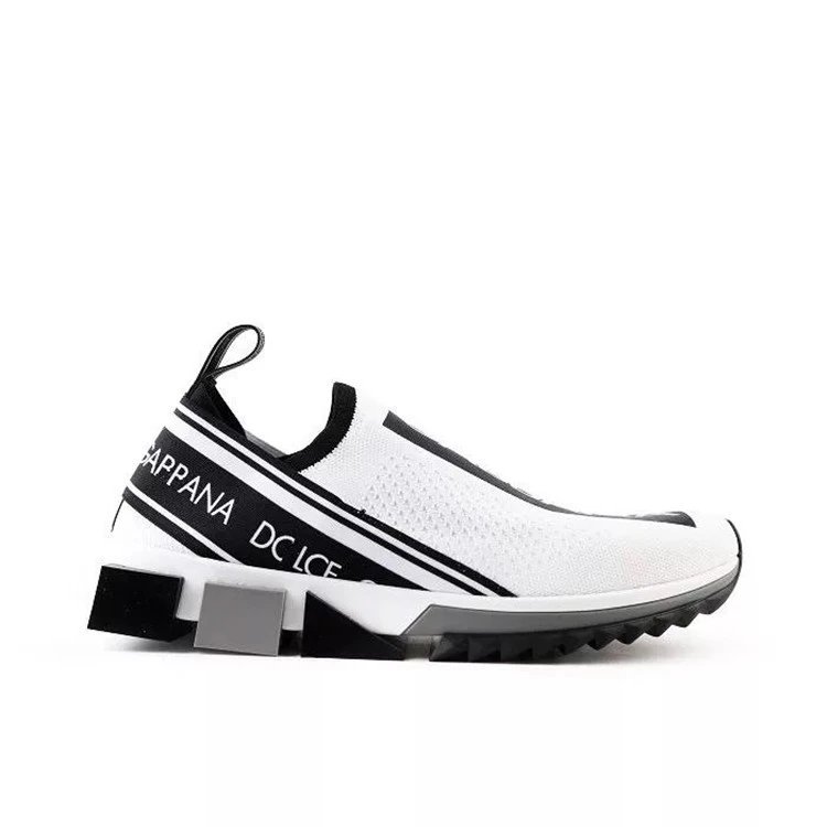 Dolce & Gabbana Sneakers Rhinestone Slip-On Chunky Sole — Style 15