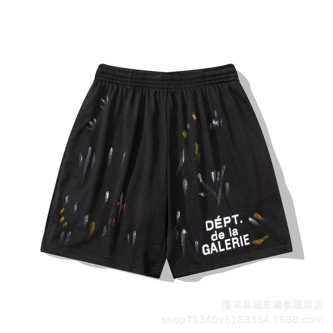 Gallery Dept. Trousers Elastic-Waist Drawstring Sweatpants — D01 Black