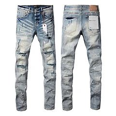 Purpul Jeans Slim distressed paint-splatter product image