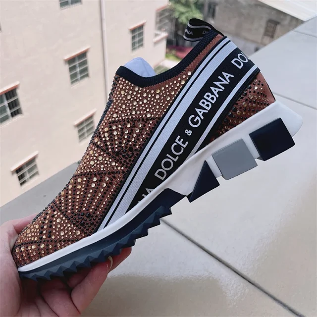 Dolce & Gabbana Sneakers Rhinestone Slip-On Chunky Sole product detail image 17