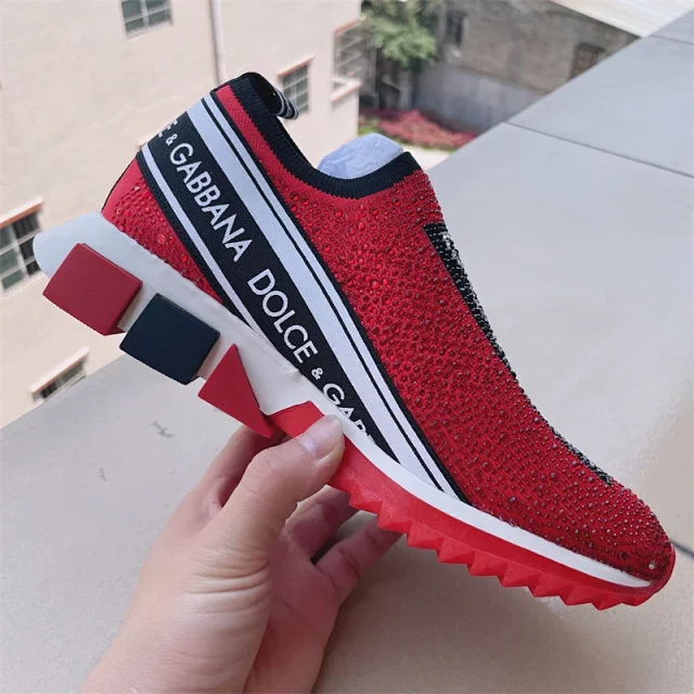 Dolce & Gabbana Sneakers Rhinestone Slip-On Chunky Sole product detail image 19