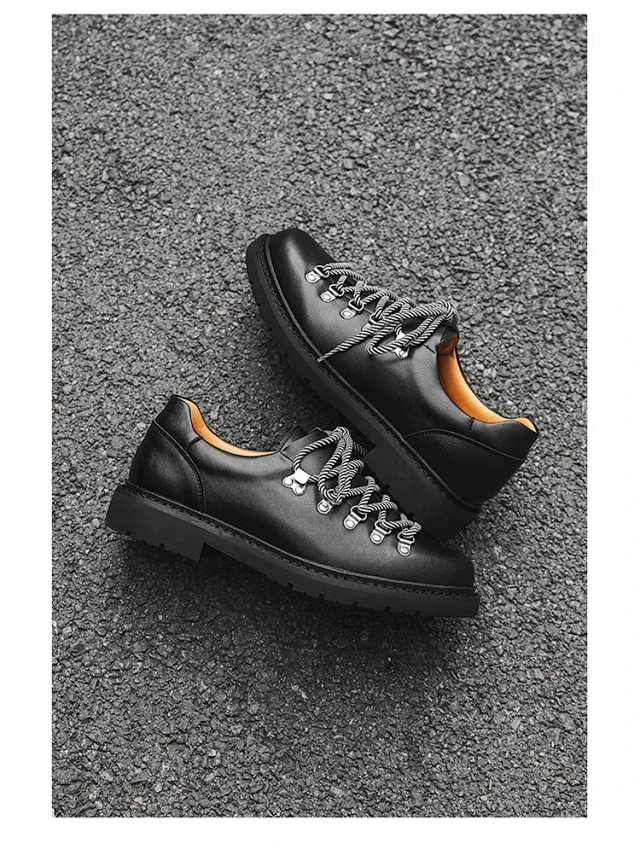 Unbranded Casual Shoes Textured Lace-Up Lug Sole product detail image 5