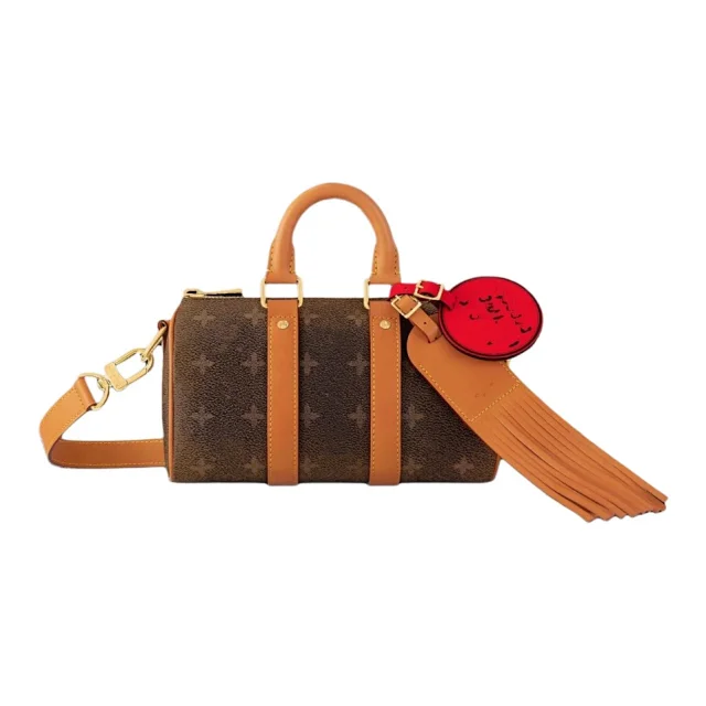 Unbranded Shoulder Bags Mini duffel bag with monogram print and detachable strap product detail image 42