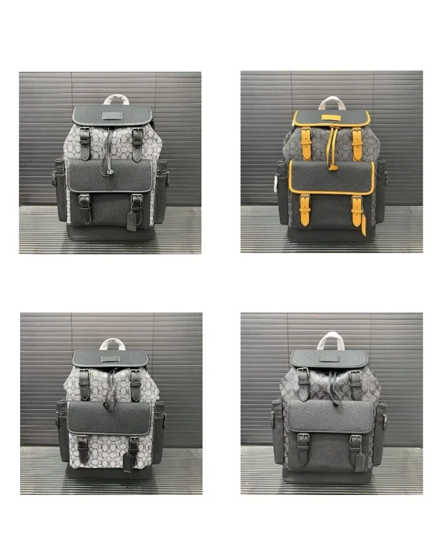Coach Backpacks Flap backpack with buckle straps and front pocket product detail image 3