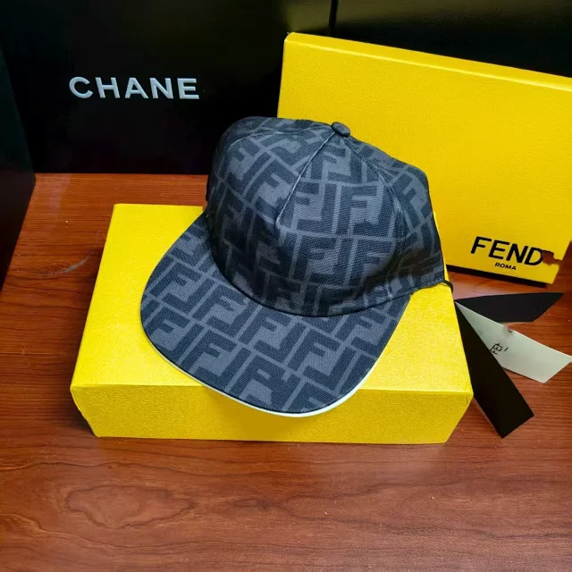 Fendi Hats FF Monogram Baseball Cap product detail image 7