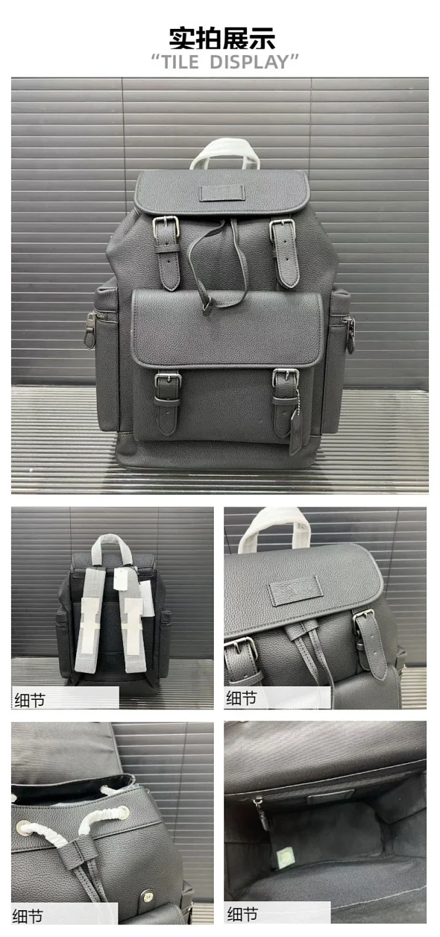 Coach Backpacks Flap backpack with buckle straps and front pocket product detail image 5