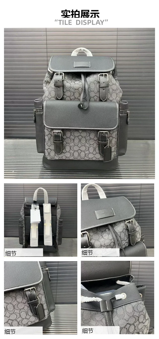 Coach Backpacks Flap backpack with buckle straps and front pocket product detail image 8