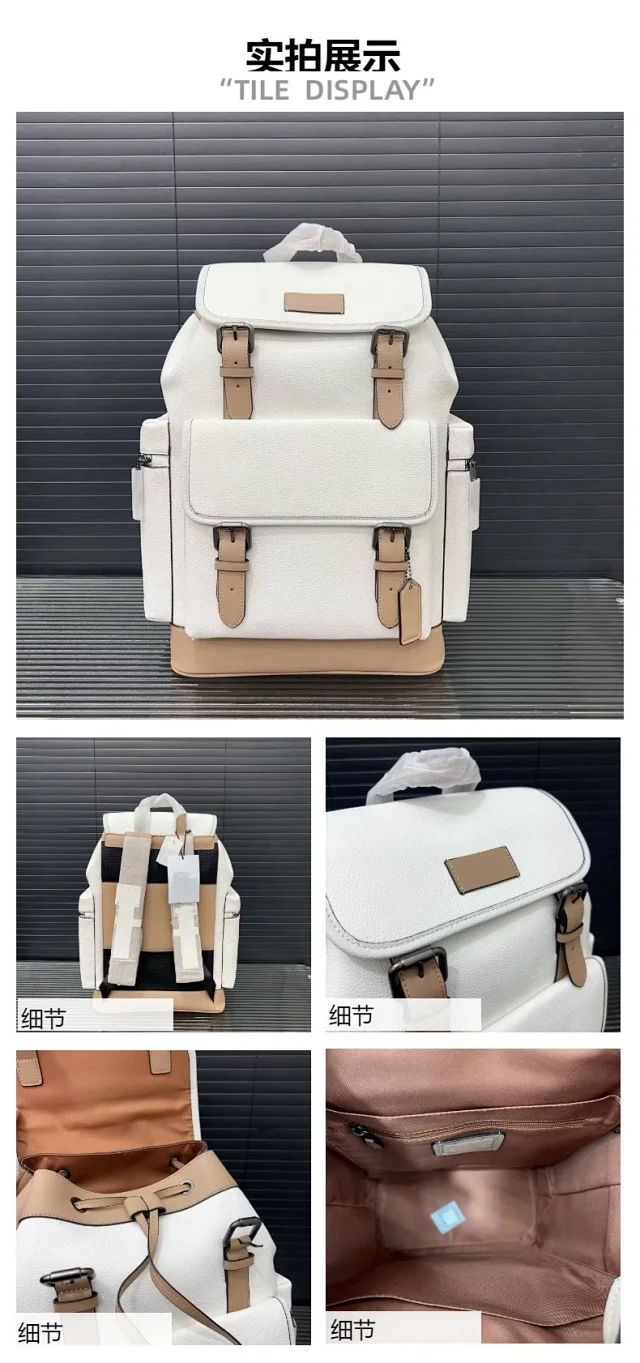 Coach Backpacks Flap backpack with buckle straps and front pocket product detail image 13