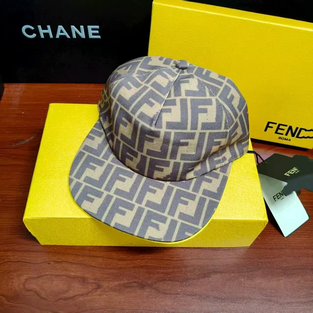 Fendi Hats FF Monogram Baseball Cap product detail image 6