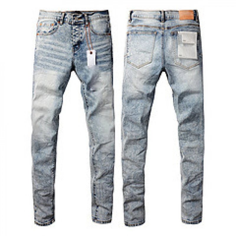 Purpul Jeans Slim distressed paint-splatter — 9053