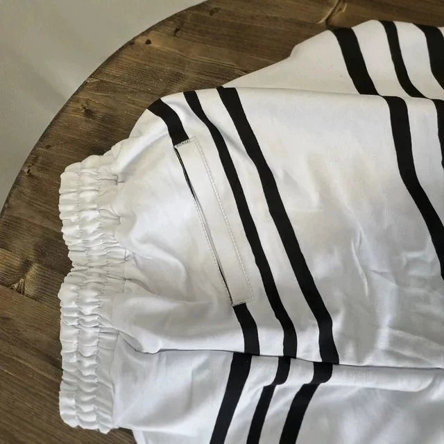 Unbranded Shorts Striped drawstring cargo image 4
