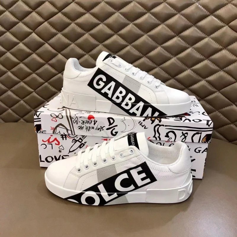 Dolce & Gabbana Sneakers Velcro Strap Shell-Toe — 15