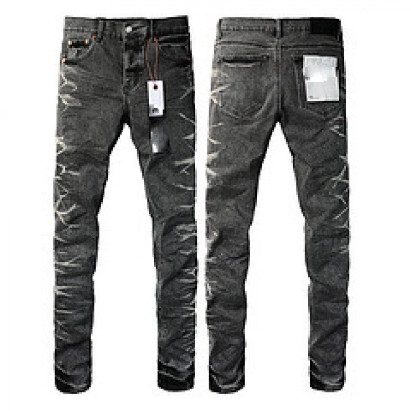 Purpul Jeans Slim distressed paint-splatter — 9056