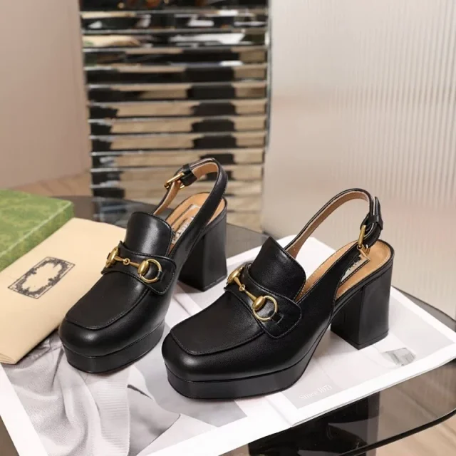 Gucci High Heels Platform Slingback Horsebit product detail image 2