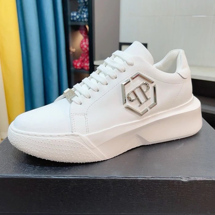 Philipp Plein Sneakers Low-Top with Hexagonal PP Logo Plaque and Platform Sole image 3