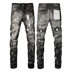 Purpul Jeans Slim distressed paint-splatter product detail image 21