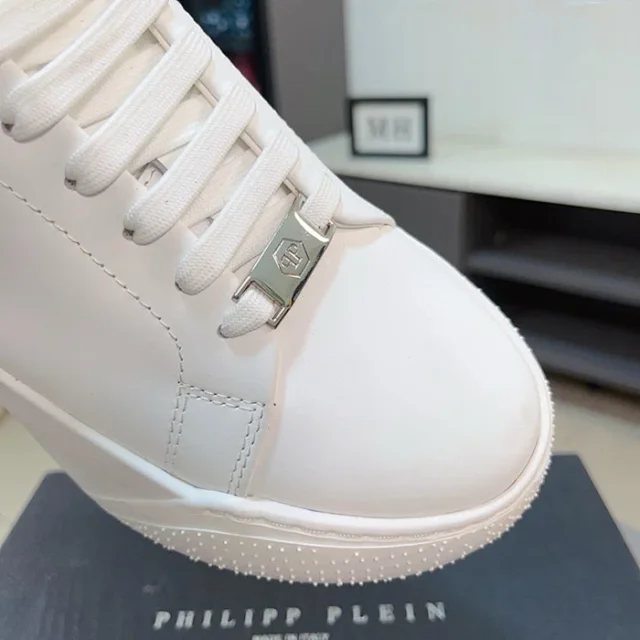 Philipp Plein Sneakers Low-Top with Hexagonal PP Logo Plaque and Platform Sole product detail image 4