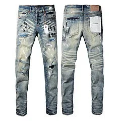 Purpul Jeans Slim distressed paint-splatter product detail image 11