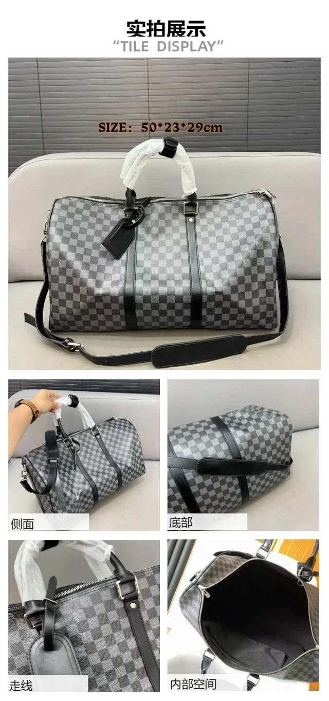 Louis Vuitton Monogram travel duffel bag product detail image 14