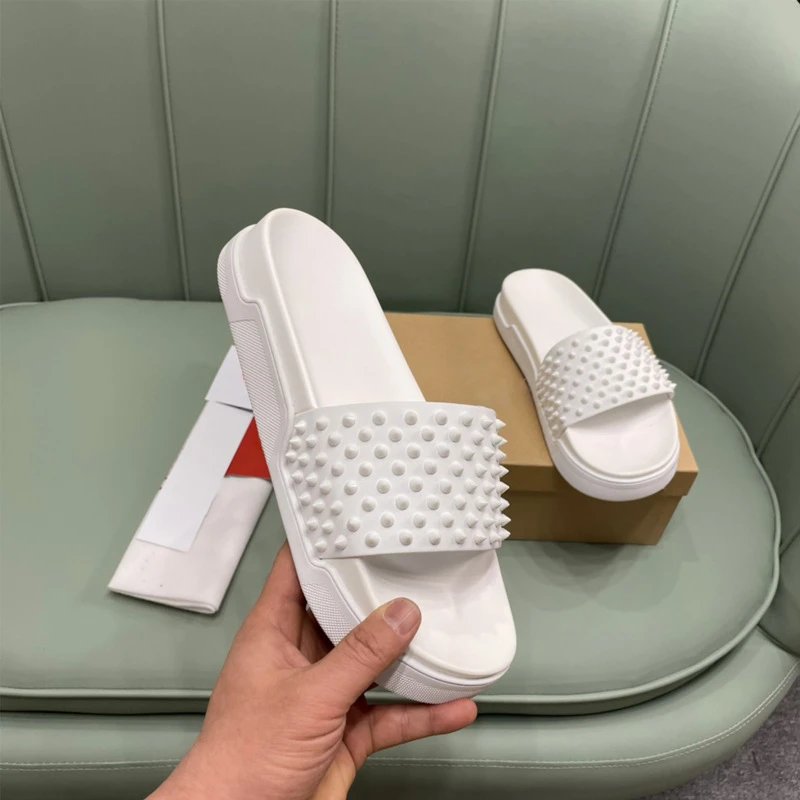 Unbranded Slippers Open-Toe Studded Slide image 2