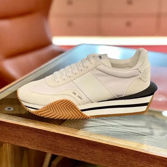 Unbranded Sneakers Low-top lace-up with striped platform soles product detail image 6