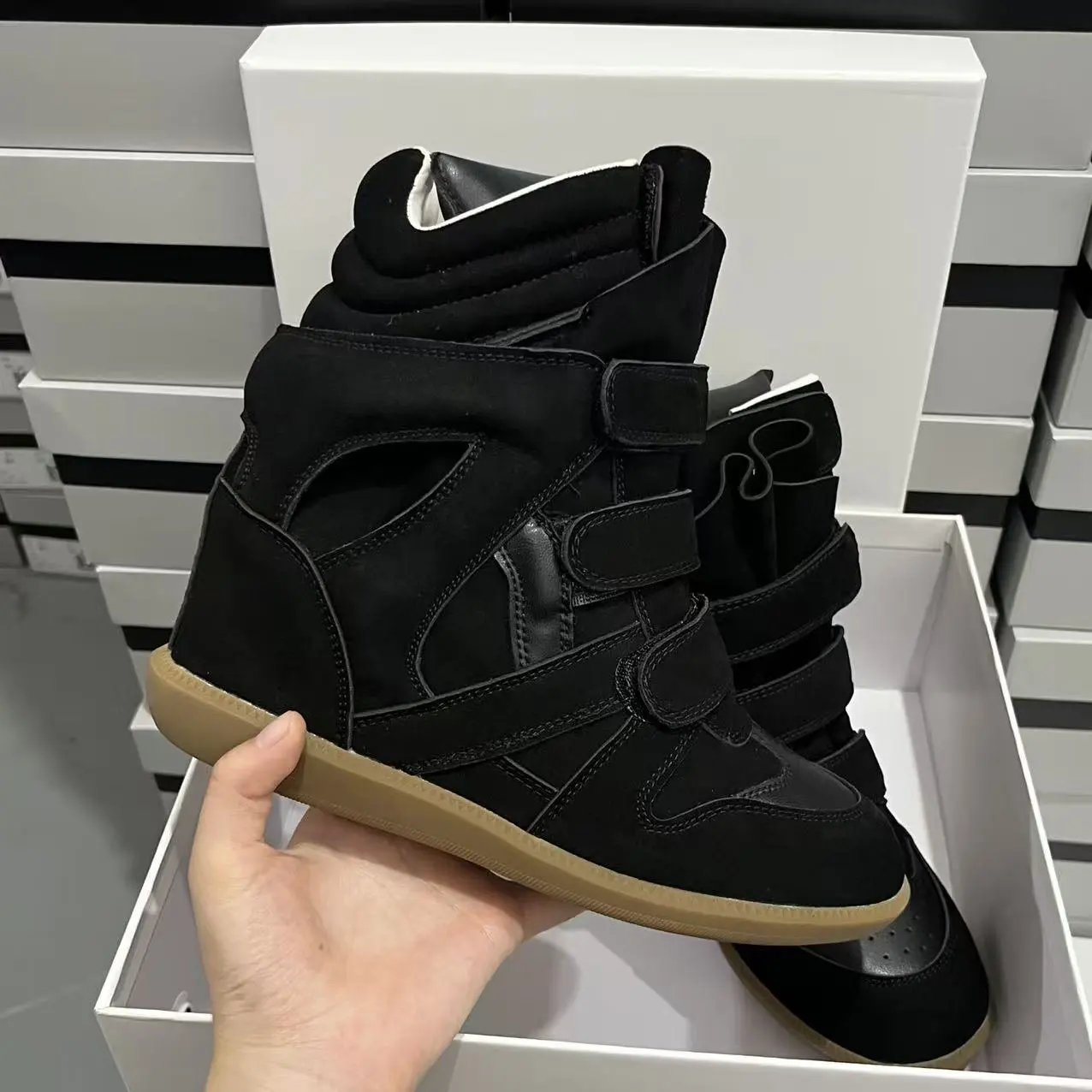 Isabel Marant Sneakers Bekett Hidden-Wedge High-Top with Hook-and-Loop Straps image 3