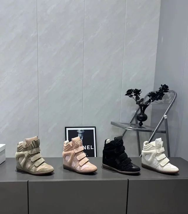 Isabel Marant Sneakers Bekett Hidden-Wedge High-Top with Hook-and-Loop Straps product detail image 5