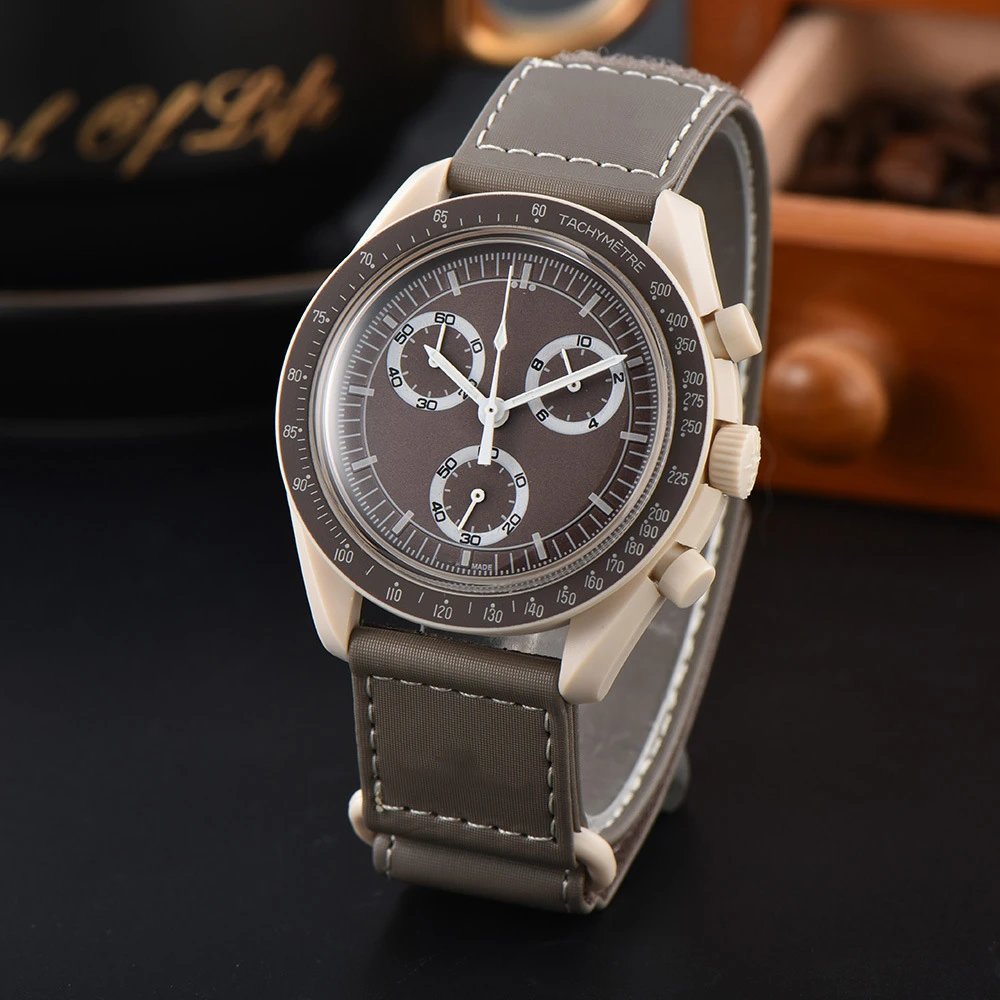 Unbranded Watches Tachymeter Chronograph-Style Quartz Watch — 3