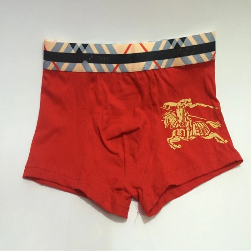Burberry Underwear Equestrian Knight Print Boxer Briefs with Check-Pattern Waistband image 4
