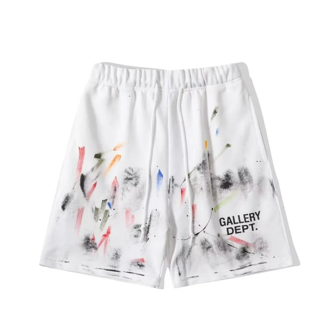 Gallery Dept. Trousers Elastic-Waist Drawstring Sweatpants — D26 White