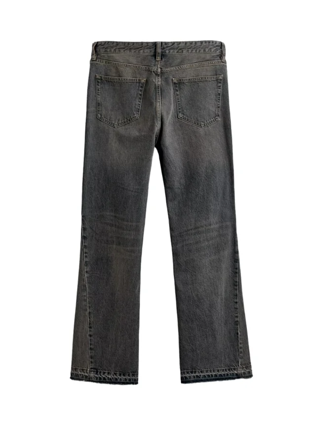 Unbranded Jeans Straight-leg with raw hems product detail image 4