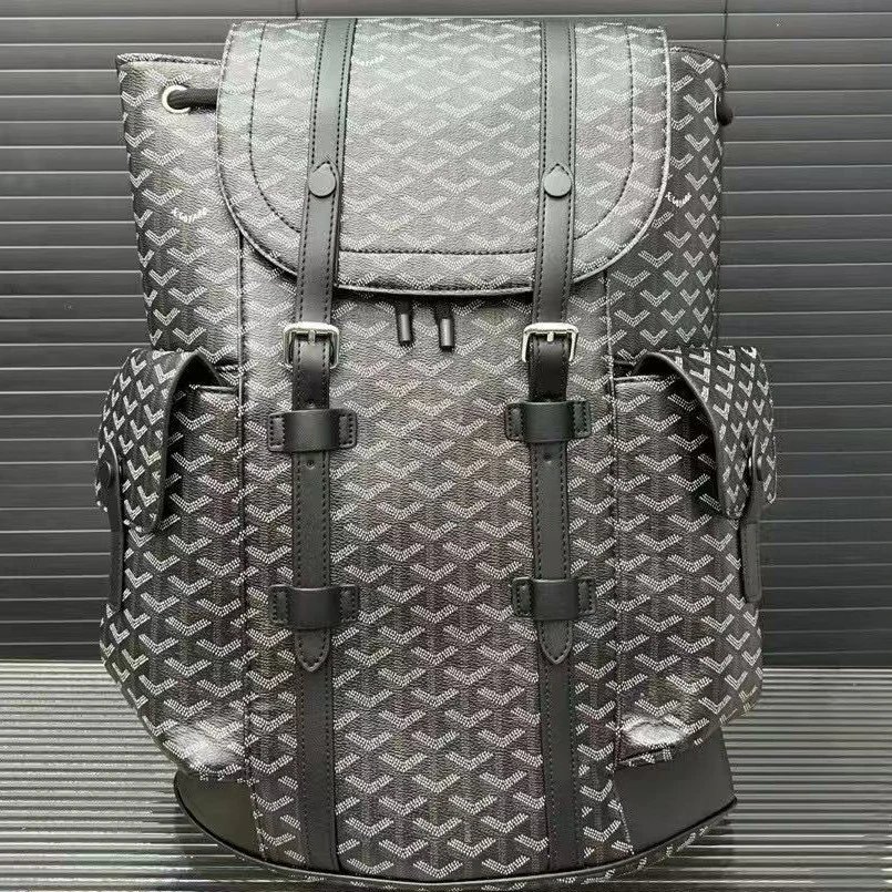 Goyard Backpacks Monogram flap backpack with side pockets image 2
