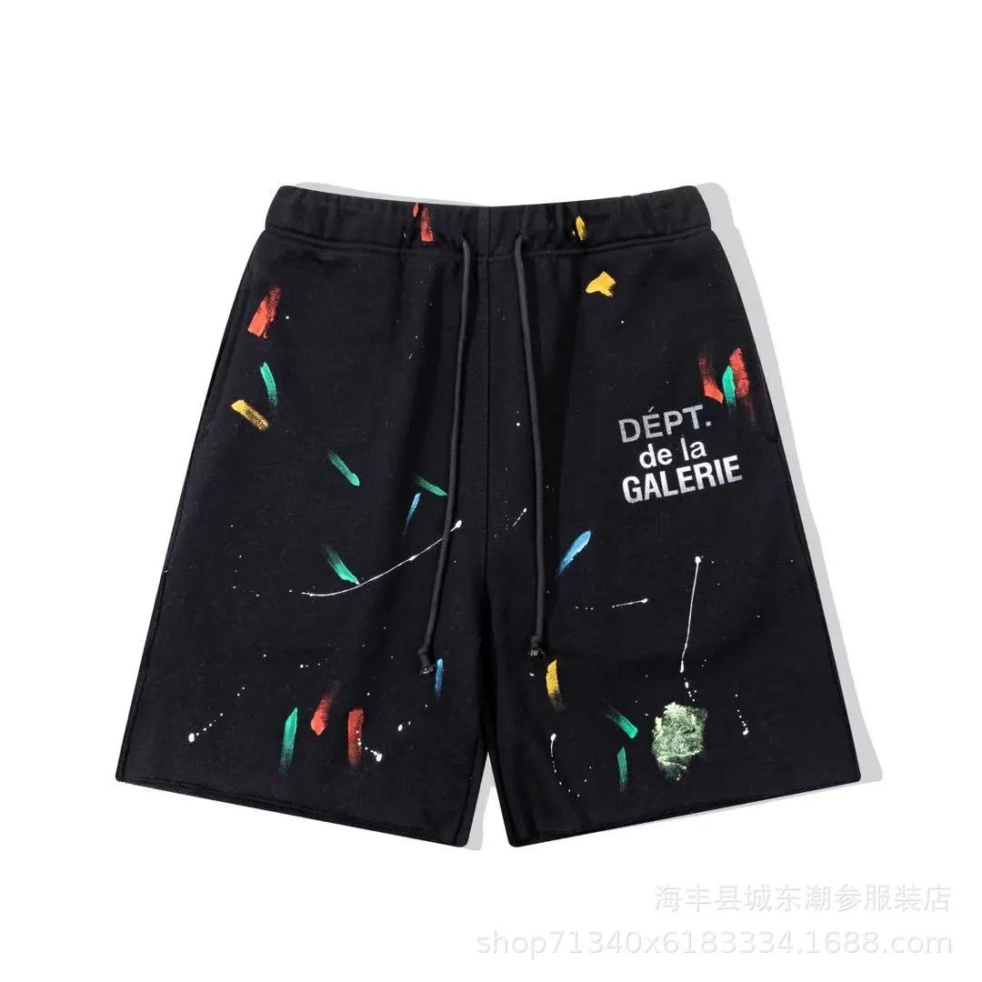 Gallery Dept. Trousers Elastic-Waist Drawstring Sweatpants — D28 black