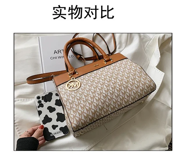 ELKORS Handbags Monogram top-handle satchel with detachable shoulder strap product detail image 3