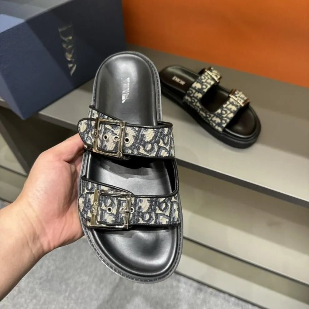 Dior Slippers Oblique Logo Slide image 2