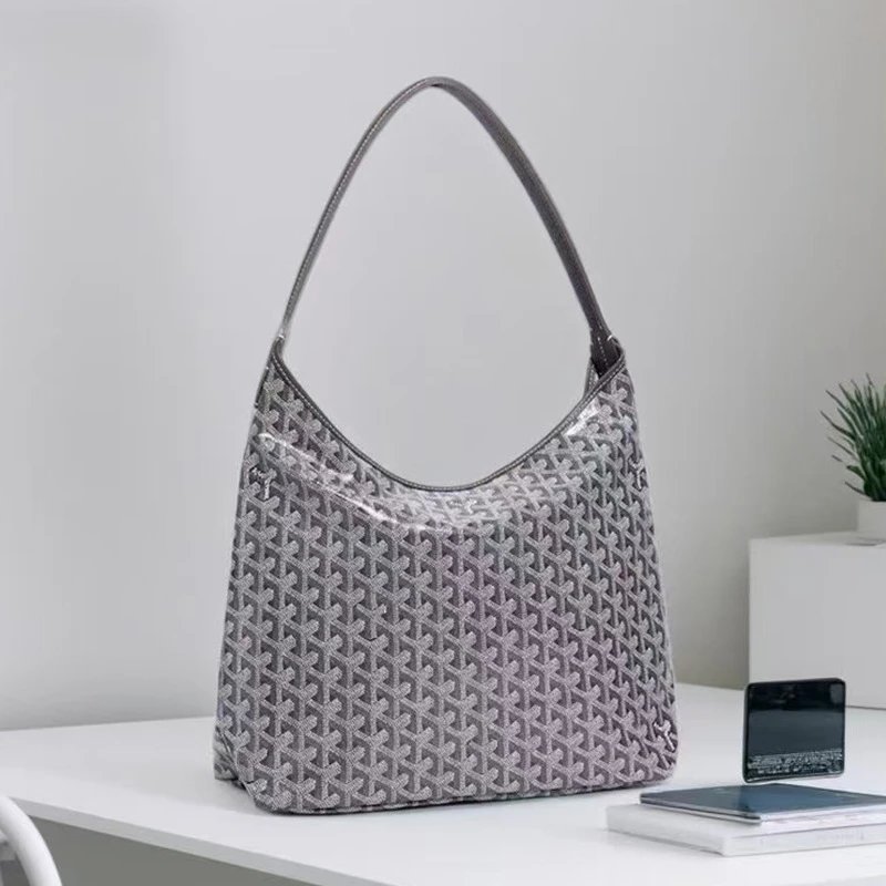 Goyard Shoulder Bags Goyardine hobo bag — High quality large hobo gray