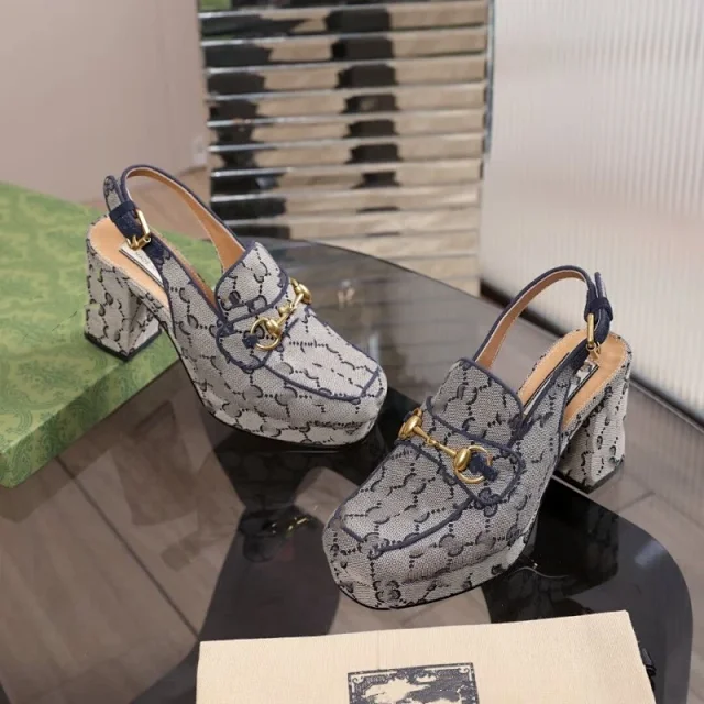 Gucci High Heels Platform Slingback Horsebit product detail image 8