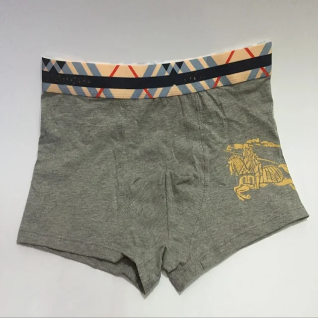 Burberry Underwear Equestrian Knight Print Boxer Briefs with Check-Pattern Waistband product detail image 4
