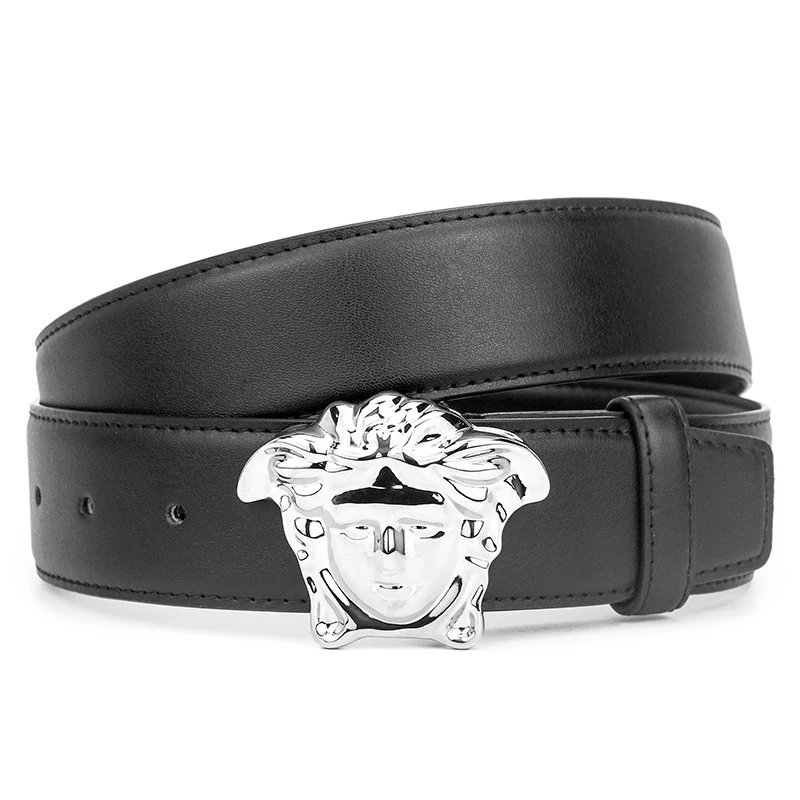 ZUER Belts Snake-haired face buckle — Bank of America Black