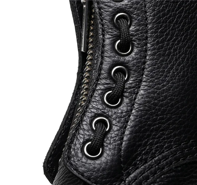 Dr. Martens Boots Platform ankle with front zip and laces product detail image 18