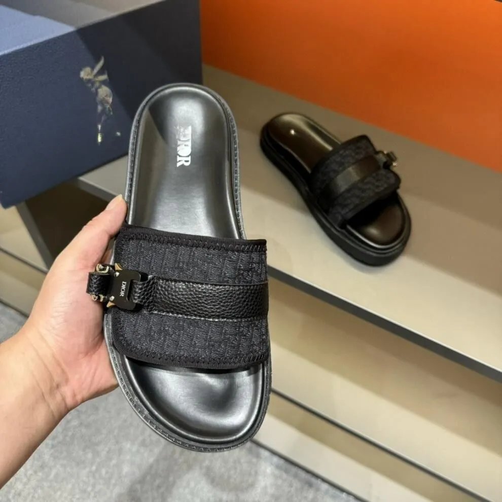 Dior Slippers Oblique Logo Slide image 5