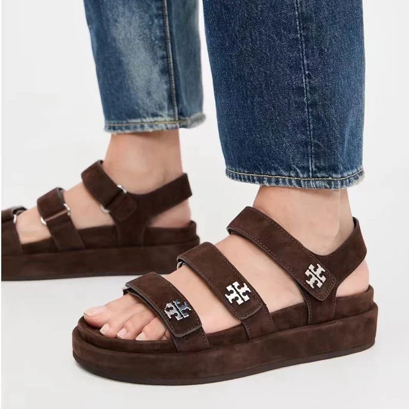 Tory Burch Sandals Kira platform with logo-embellished adjustable straps image 3