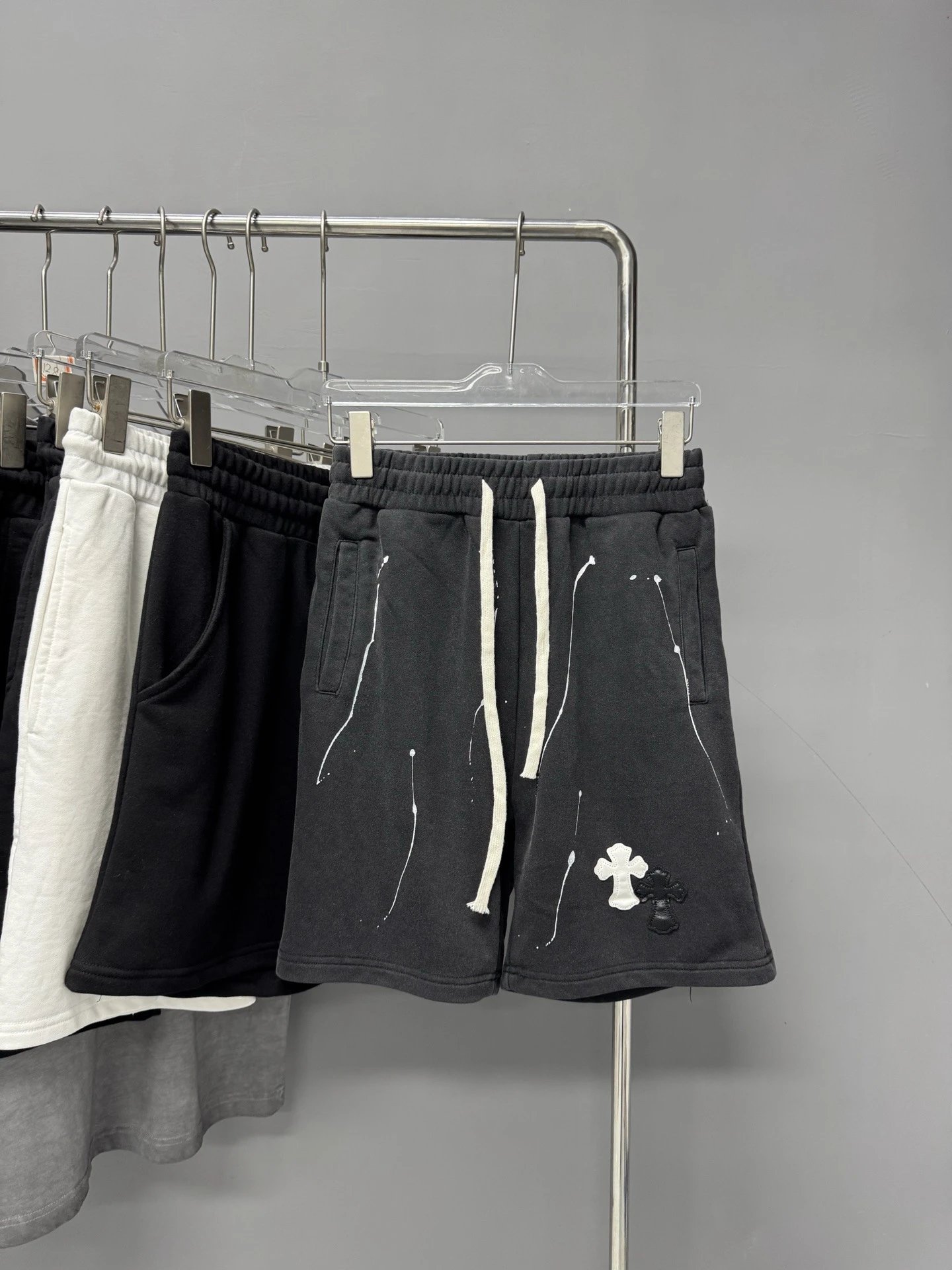 Chrome Hearts Shorts Printed Drawstring — KL02 black
