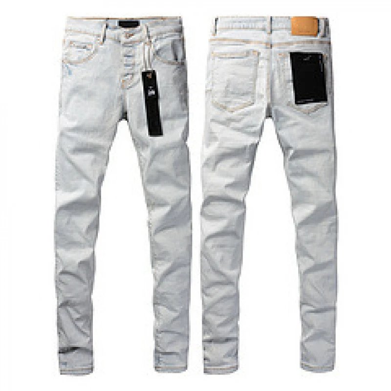 Purpul Jeans Slim distressed paint-splatter — 9081