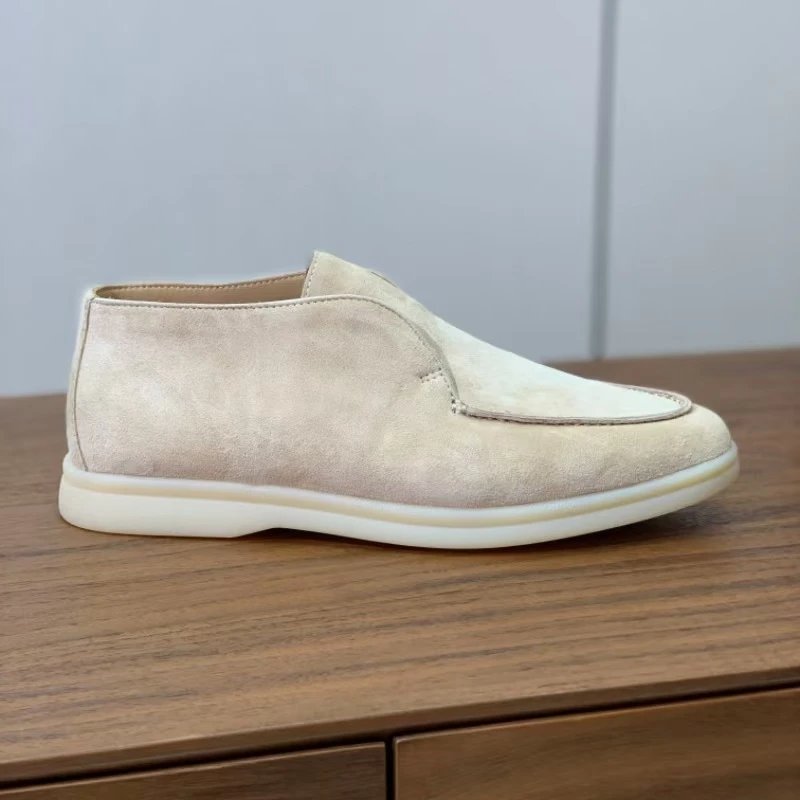 Unbranded Casual Shoes Slip-on moc-toe ankle — 387 Apricot color