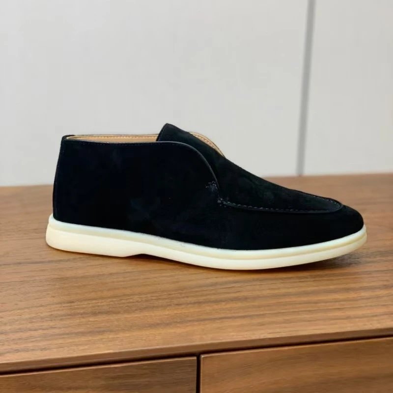 Unbranded Casual Shoes Slip-on moc-toe ankle — Black