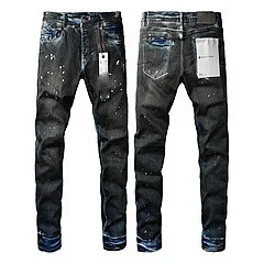 Purpul Jeans Slim distressed paint-splatter product detail image 9