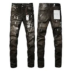 Purpul Jeans Slim distressed paint-splatter product detail image 23