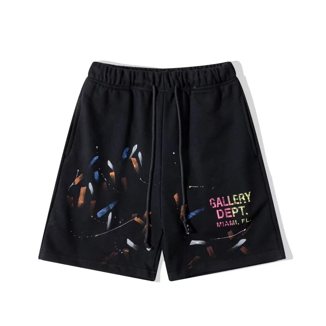 Gallery Dept. Trousers Elastic-Waist Drawstring Sweatpants — D27 black
