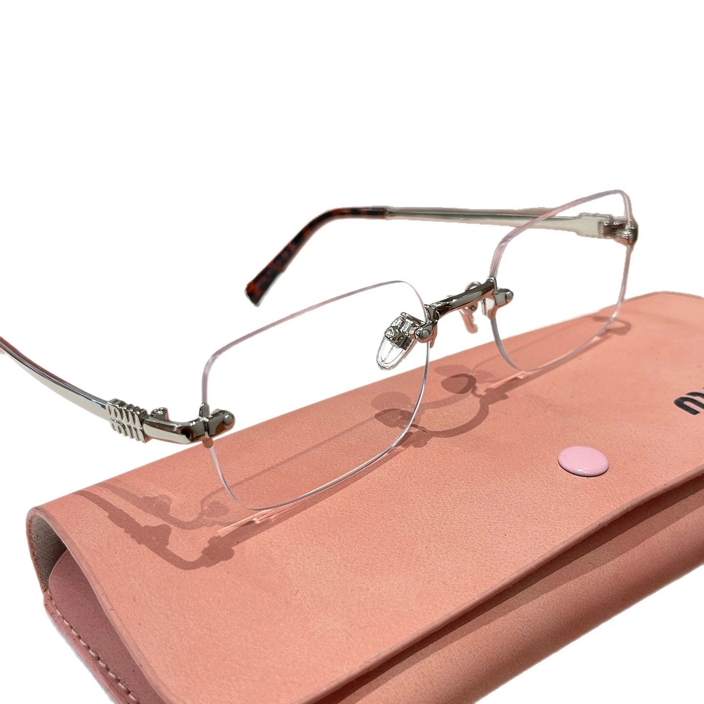 Miu Eyewear Rimless rectangular sunglasses image 5